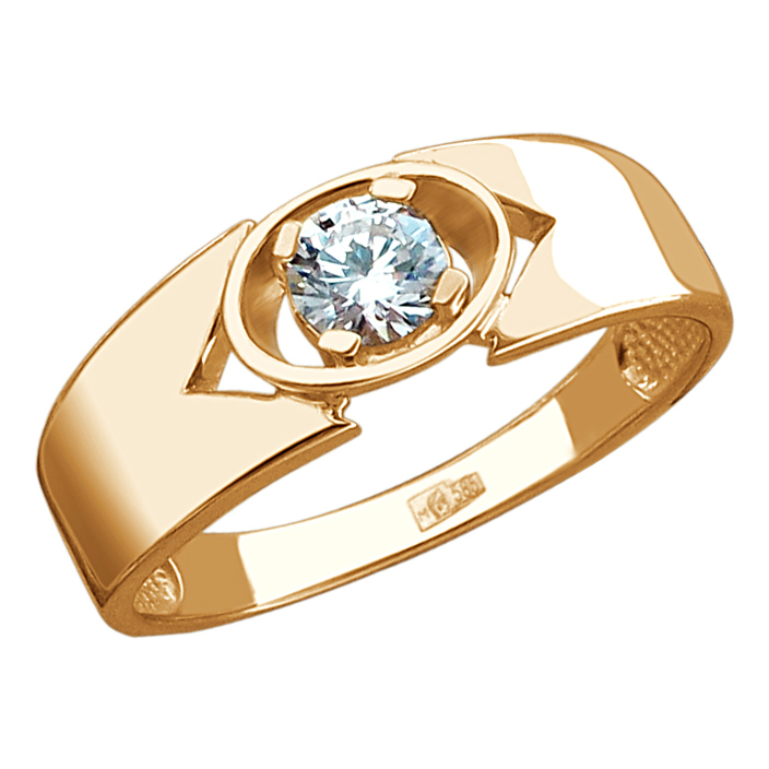 Кольцо, золото, фианит, 01К1313166